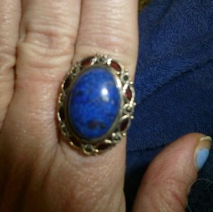 ARTISAN GENUINE  BLUE LAPIS  GEMSTONE RING